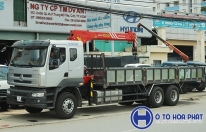Xe tải Chenglong gắn cẩu Palfinger Sany 5t