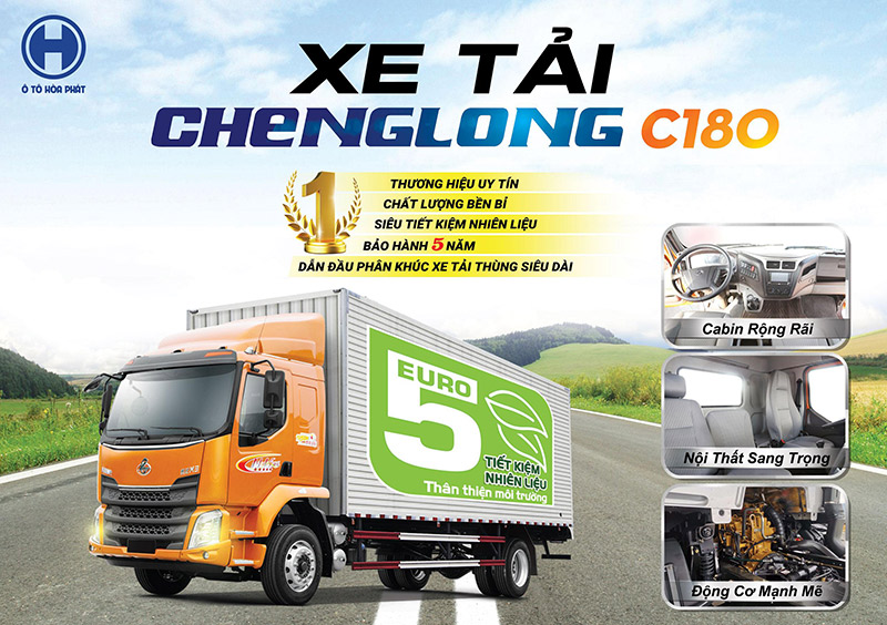 Xe tải Chenglong thùng siêu dài 10m có xe giao ngay