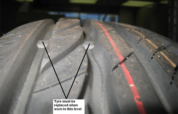 Vấu cảnh báo thay lốp