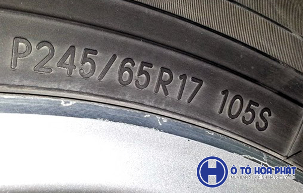 thông số kĩ thuật lốp xe